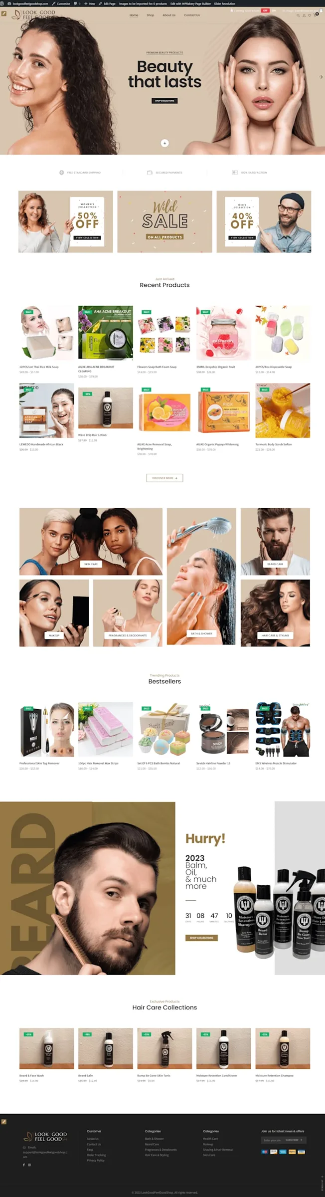 LookGoodFeelGoodShop ecommerce website